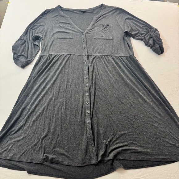 Torrid Gray Knit House Dress Size 3 - Picture 3 of 11